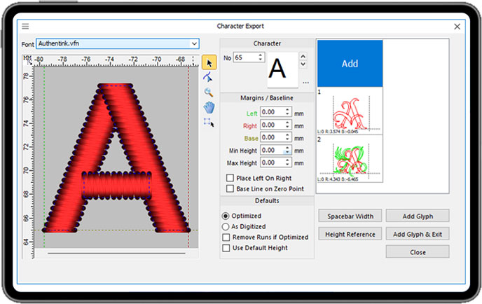 Keyboard Font Creating and Multi Glyph Fonts