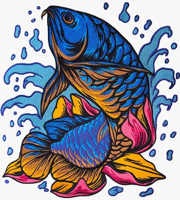 Embroidered by TOPMAYA machine